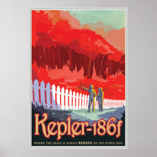 Affiche Kepler-186 f - Là où l'herbe est toujours Redder