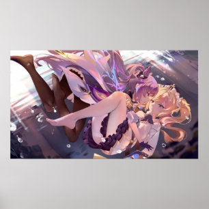 Affiche Keqing et Barbara Genshin Impact