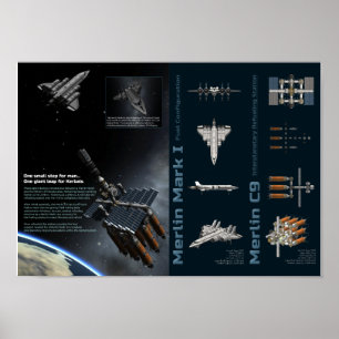 Affiche Kerbal Space Program Merlin Adventures