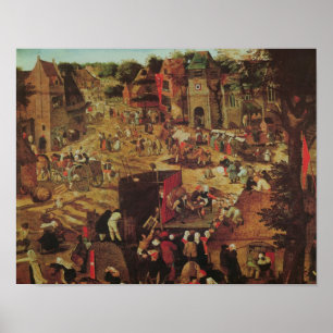 Affiche Kermesse with Theatre and Procession