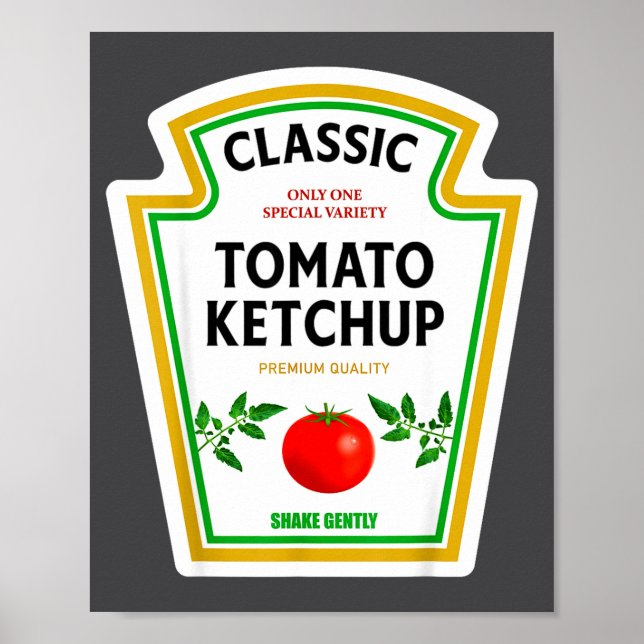 Affiche Ketchup Halloween 2024 Costume Matching Mustard Co (Devant)