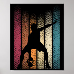 Affiche Kettlebell Retro Workout Powerlifter Bodybuilder