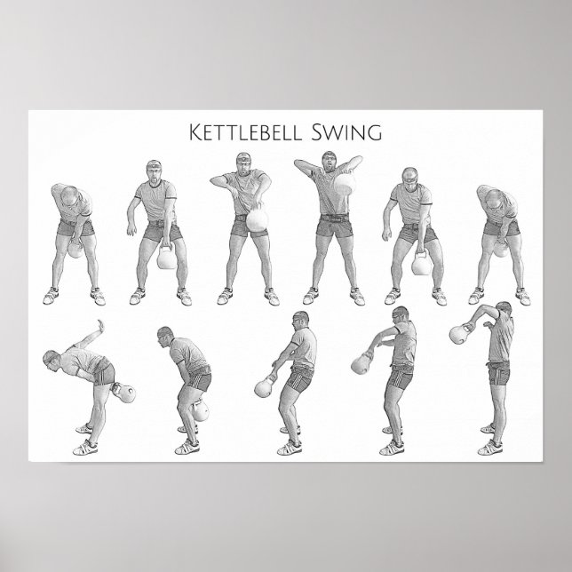 Affiche Kettlebell Swing (Devant)