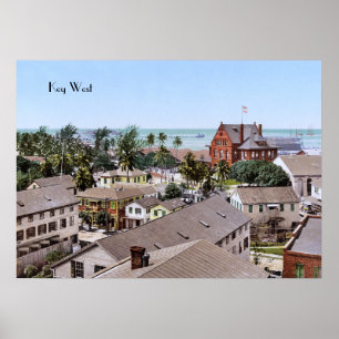 Affiche Key West au 19ème siècle