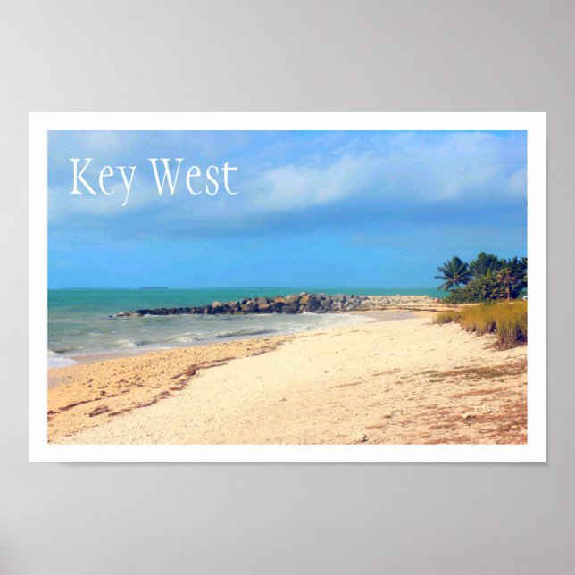Affiche Key West Beach, Fort Zachary Taylor State Park (Devant)