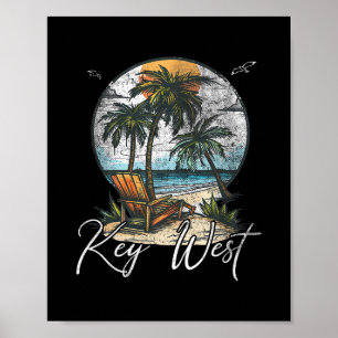 Affiche Key West Floride Fl Palmiers