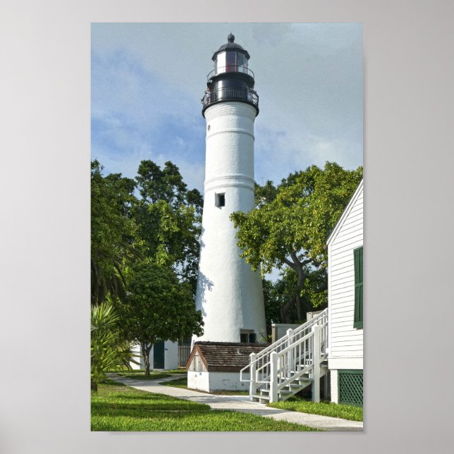 Affiche Key West, Floride, Phare (Devant)