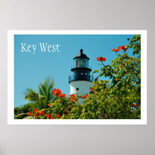 Affiche Key West LIghthouse, Key West Florida
