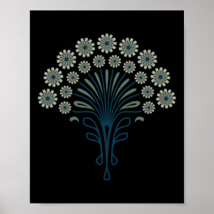 Affiche Kf 0358 E - Daisies rétro Vintages les années 70 P
