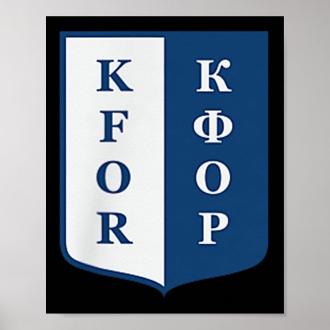 Affiche Kfor Kosovo Force Opération conjointe de maintien  (Devant)