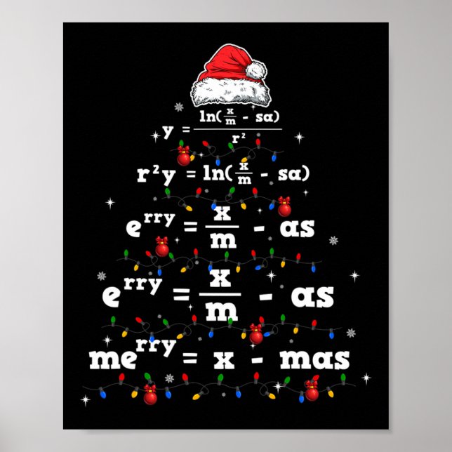 Affiche Ki Math Enseignant Noël Costume correspondant Math (Devant)