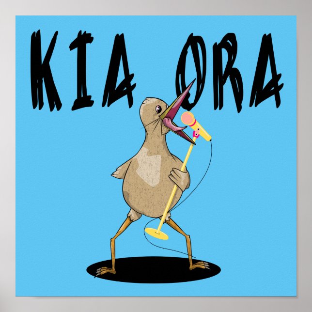 Affiche Kia ora Nouvelle-Zélande Maori (Devant)