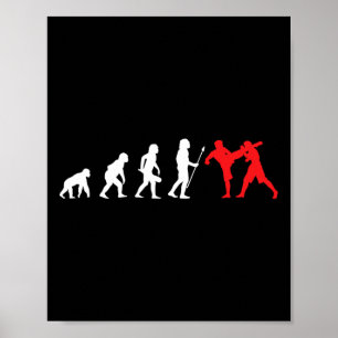 Affiche Kick-boxer Développement de la formation au combat