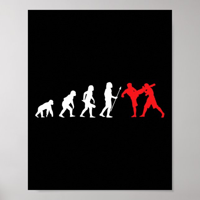Affiche Kick-boxer Développement de la formation au combat (Devant)