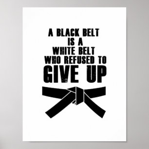 Affiche Kick Like a Girl Karate Tae Kwon Do Martial Arts