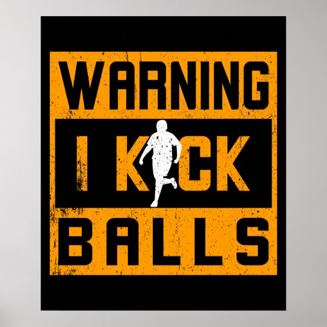 Affiche Kickball Warning (Devant)