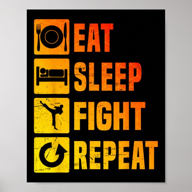 Affiche Kickboxer Men's Kickbox Kickboxing Boxing  (Devant)