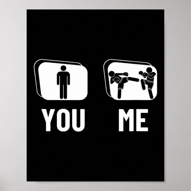 Affiche Kickboxer Proud Funny Men Kickboxing  (Devant)