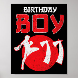 Affiche Kickboxing 11 ans Anniversaire Mma Arts martiaux 