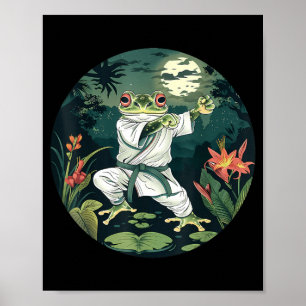 Affiche Kickboxing Forest Jiu-Jitsu MMA Crapaud Taekwondo