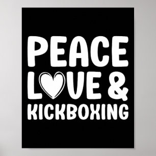 Affiche Kickboxing J'aime Kickboxing Kickboxer 