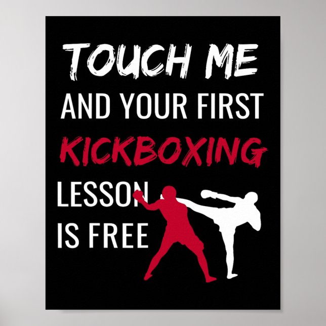 Affiche Kickboxing Kick Boxing Sensei T Shirt Don (Devant)