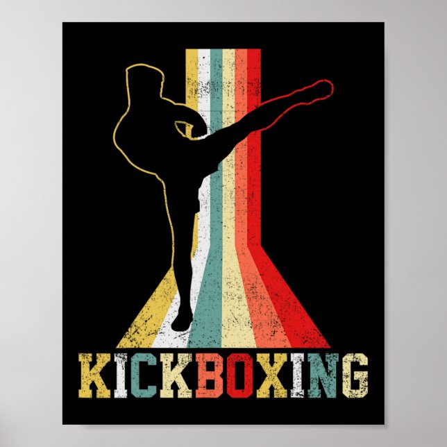 Affiche Kickboxing Kickboxer Vintage _1  (Devant)