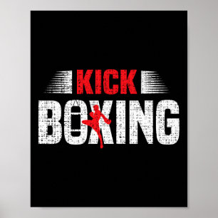 Affiche Kickboxing Kickboxing Boxeurs Kickboxeurs Arts Mar