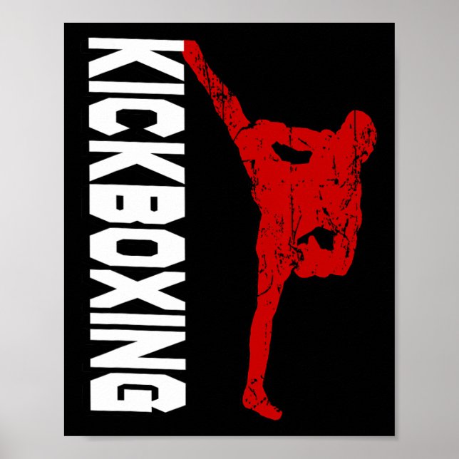 Affiche Kickboxing Kickboxing Martial Arts Sparring Boxing (Devant)