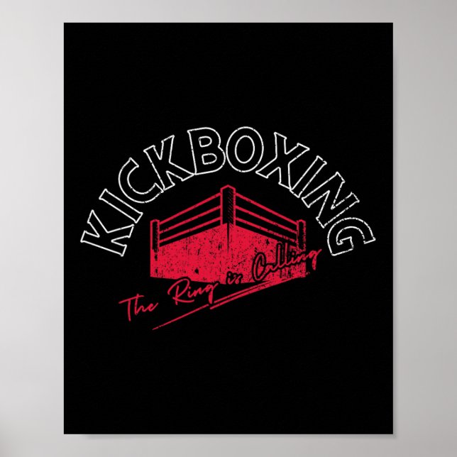 Affiche Kickboxing Le Ring Appelle  (Devant)