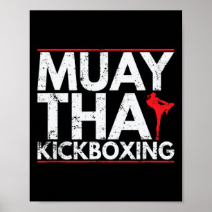 Affiche Kickboxing Muay Thai Précision Et Endurance