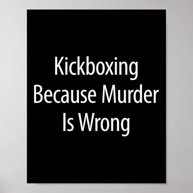 Affiche Kickboxing - Parce que le meurtre est mal -  (Devant)