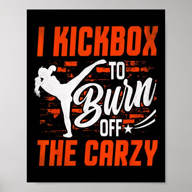 Affiche Kickboxing pour hommes femmes kickboxeur entraînem (Devant)