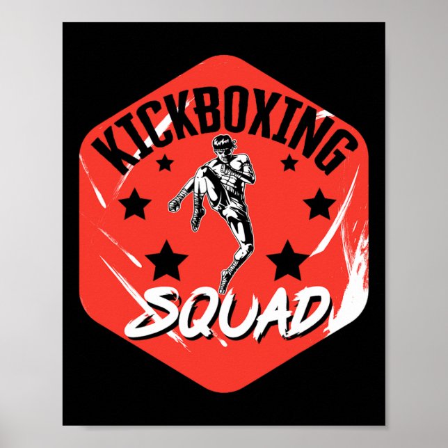 Affiche Kickboxing Vintage Kickboxing Squad  (Devant)