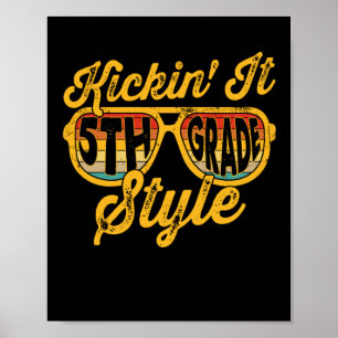 Affiche Kickin it 5e année de l'équipe d'enseignants de st