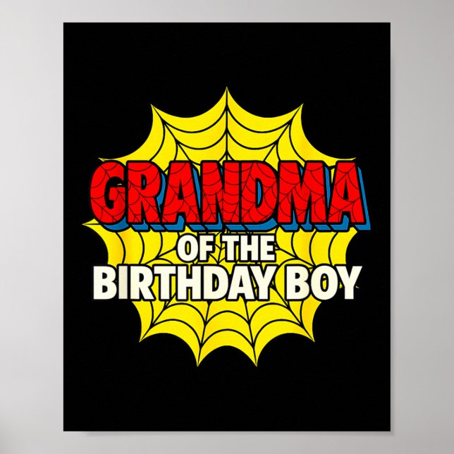 Affiche Kids Grandma Of The Birthday Boy Sder Theme Party  (Devant)