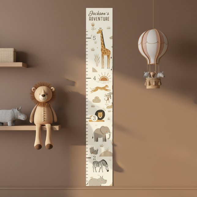 Affiche Kid's Savanna Sunrise Safari Growth Chart ID1259 (Créateur téléchargé)