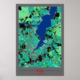Affiche Kiel Cartographie