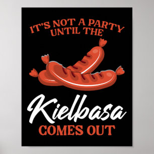 Affiche Kielbasa Pologne Viande Saucisson Nourriture Lover