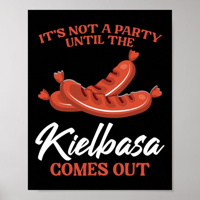 Affiche Kielbasa Pologne Viande Saucisson Nourriture Lover (Devant)