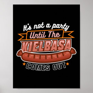 Affiche Kielbasa Pologne Viande Saucisson Nourriture Lover