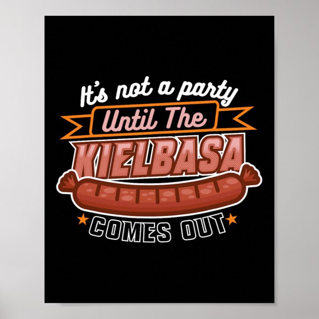 Affiche Kielbasa Pologne Viande Saucisson Nourriture Lover (Devant)