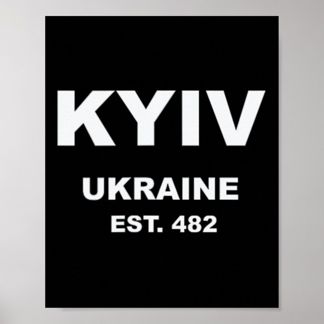 Affiche Kiev Ukraine  (Devant)