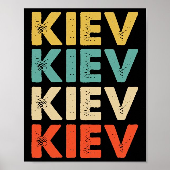Affiche Kiev Ukraine  (Devant)