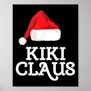 Affiche Kiki Claus Noël Père Noël Casquette Pajama Famille