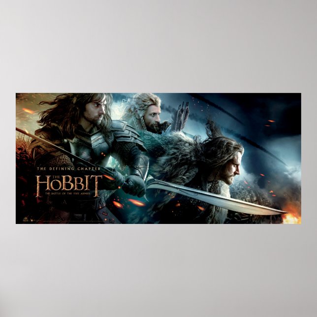 Affiche Kili, Fili et THORIN OAKENSHIELD™ Chargement de ba (Devant)