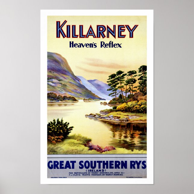 Affiche Killarney ~ Le réflexe du ciel (Devant)