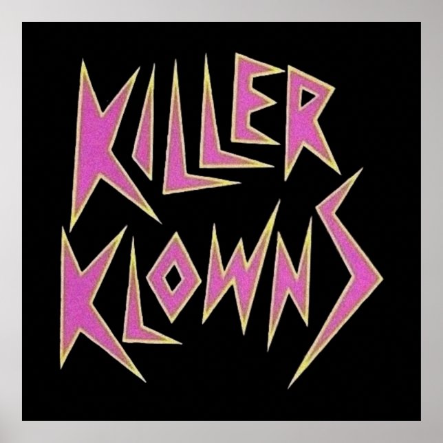 Affiche KILLER KLOWNS du logo spatial (Devant)