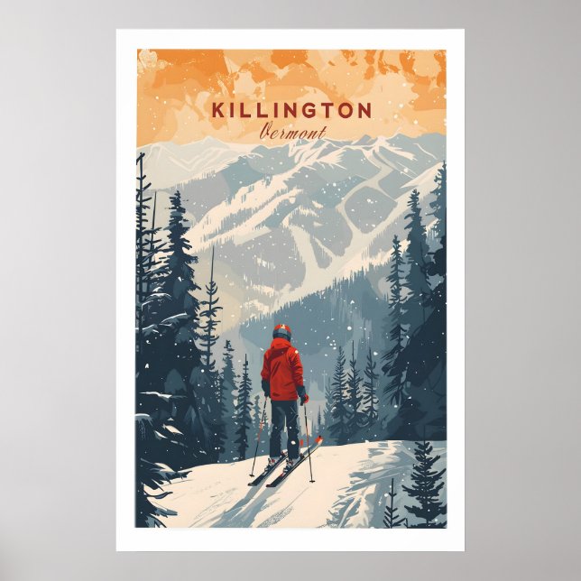 Affiche Killington Print Vermont 1 (Devant)