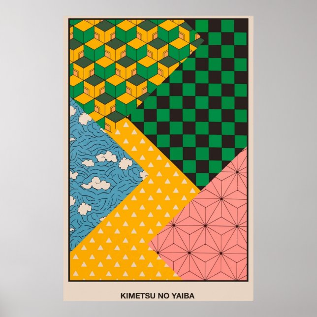 Affiche Kimetsu no Yaiba Demon Slayer (Devant)